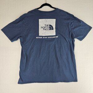 The North Face Classic Fit Crew Neck Graphic T-Shirt Mens Size XXL grayish  Blue